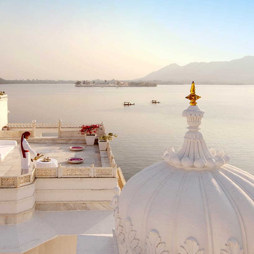 Rooftop view Taj Lake Palace